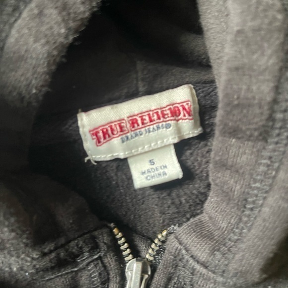 True Religion‎ Buddha Hook Up Hoodie Kids Sz 5 - Picture 3 of 7